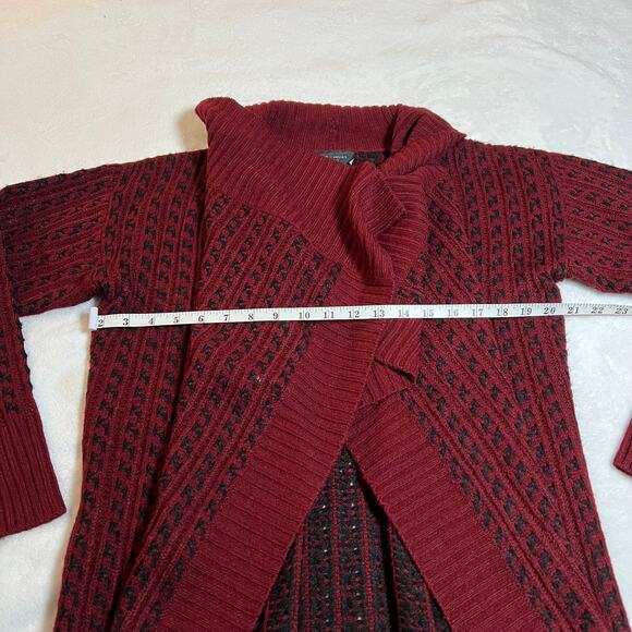 Romeo & Juliet Couture Pattern Open Front Knit Cardigan Size Small Cozy Casual - Picture 7 of 8
